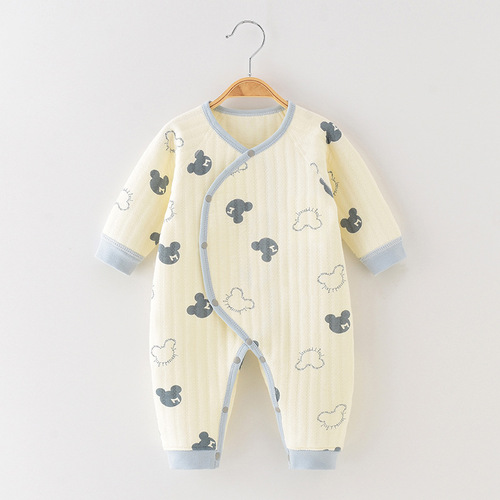 Baby jumpsuit, spring, autumn and winter, pure cotton outer wear, baby underwear, crawling suit, pajamas, newborn clothes