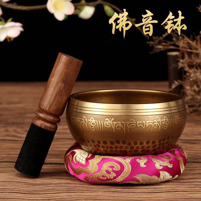 Nepalese Six-Syllable Mantra Singing Bowl Meditation Bowl Xizang Singing Bowl Copper Bowl Buddha Sound Bowl Copper Chime Ear-Picking Bowl Xizang Incense Nepalese Six-Syllable Mantra Singing Bowl Meditation Bowl Xizang Singing Bowl Copper Bowl Buddha Sound Bowl Copper Chime Ear-Picking Bowl Xizang Incense