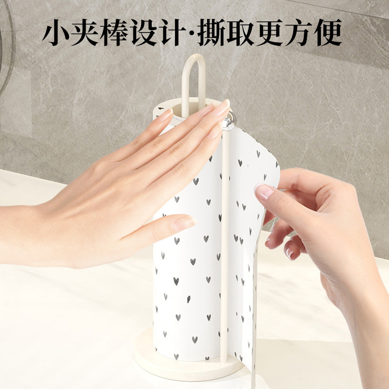 厨房纸巾架橱柜用纸立式挂架子保鲜膜收纳家用卷纸大卷筒免打孔架|undefined