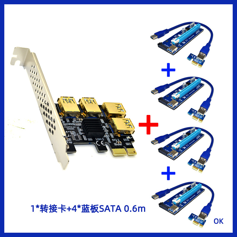 PCI-E 1ת2��4��5��6��ת�ӿ�PCI-E���һ����USB3.0�Կ���չ��