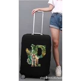 商品图片 时尚丛林虎印花可折叠旅行箱罩，必备旅行箱保护套