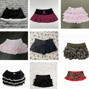 2025年夏季新款少女粉純欲風波點蛋糕蓬蓬裙百搭女