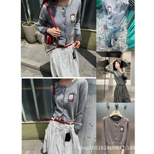 高品质2025秋季新款甜美辣妹风短款卡通猫咪长袖针织开衫上衣女潮