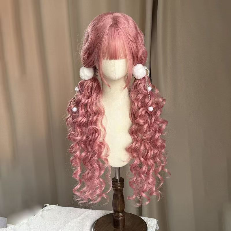 【Dorothy's Dream】Fairy-Style Pink Long Curly Wig, Lolita Style Soft Girl Full Head Wig 【Dorothy's Dream】Fairy-Style Pink Long Curly Wig, Lolita Style Soft Girl Full Head Wig