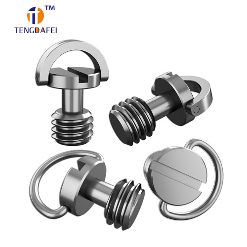 3/8 camera quick-release plate screws, one-word hexagonal head, tripod, stainless steel hand-tightened quick-release ring screws
