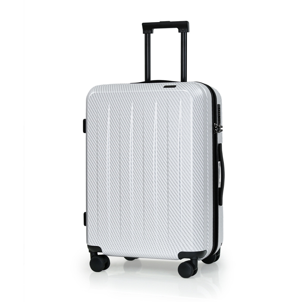 Vali kéo chống nổ hai lớp siêu nhẹ bánh xe đa hướng 20 inch — Ca rô trắng, Màu đen, Xám đậm, Xanh lục nhạt