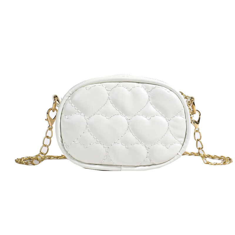Dolce amor niña bolso de hombro bordado de moda, bolso de cadena para hombres y mujeres, bolso de cambio mini para niños