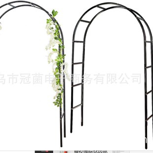 Factory Wholesale Outdoor Garden Wedding Decoration Wrought Iron Flower Arch White Stainless Steel Garden Arch