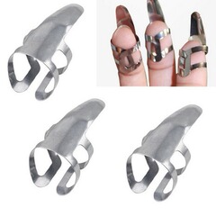 Stainless steel finger pick, finger pick single pick, 3 pieces/individual pick for acoustic guitar bass, gold and silver