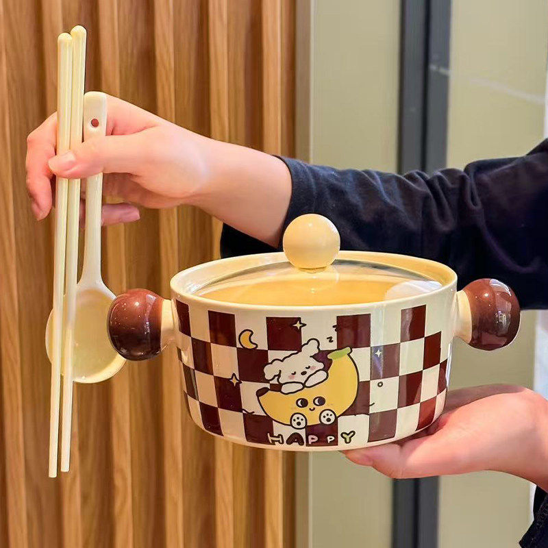 Banana Puppy - Doze (with lid) + exclusive spoon + ceramic chopsticks