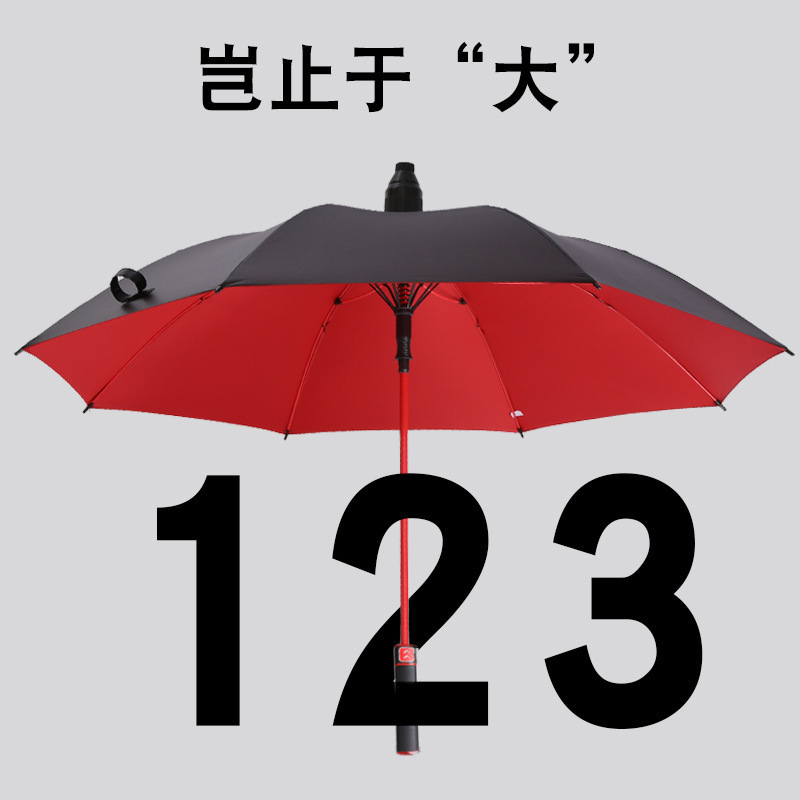 防水套长柄雨伞男士加大号加固结实抗风双人直柄伞车载晴雨伞批发|undefined