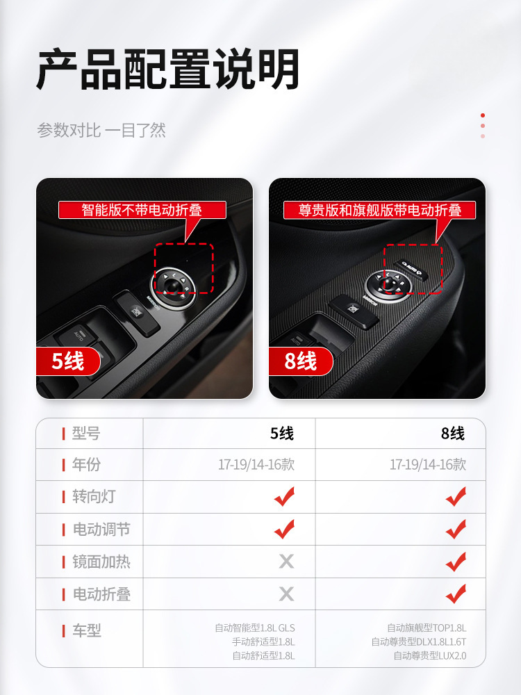 명투 백미러 조립, 후진 미러, 반사판 조립, 명투 백미러 전동 접이식 개조