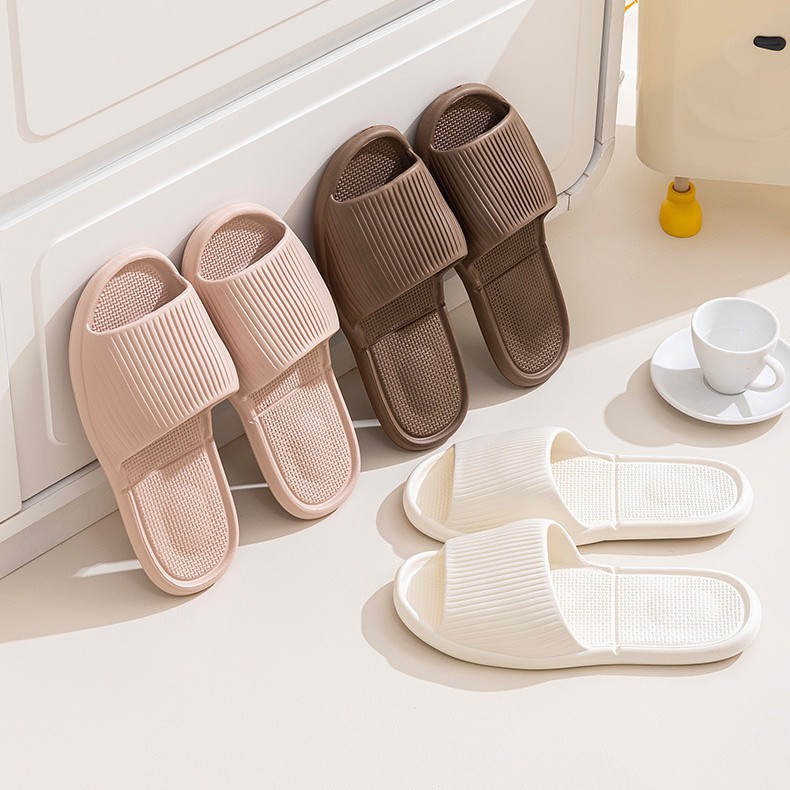 2512 Travel Slippers for Men, Indoor Home Bathroom Shower Thick-Soled Portable Sandals for Women, Couple Style, Durable