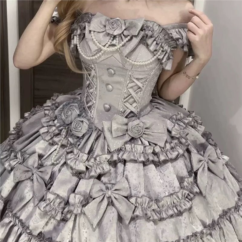 现货洛丽塔裙子lolita巴巴露亚jsk礼服连衣裙优雅Lolitacos公主|undefined