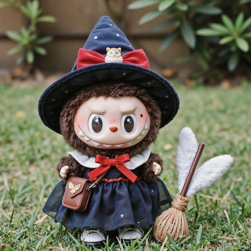 ラ・ブブ「魔法の魔女」ベビー服第一世代・第二世代スタンディング・シッティング・パイ 17cm ビニール人形 着せ替え|undefined