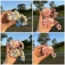 可爱星之卡比适用真我t300防摔透明diy耳机套Buds T300蓝牙保护套