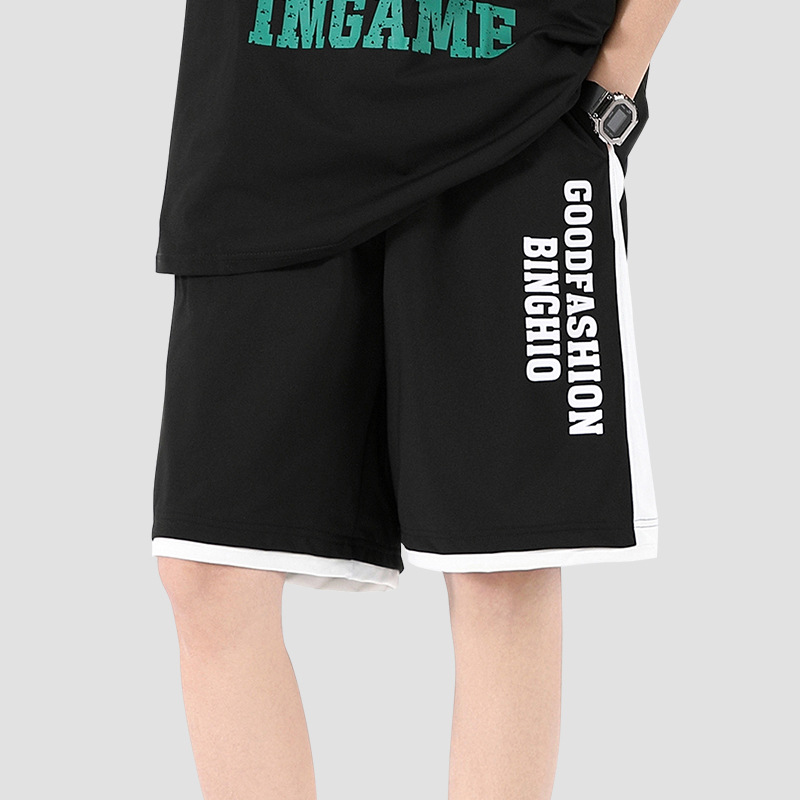 Pantalones cortos para hombres, estilo suelto, moda, deportivo casual para correr, pantalones medianos para hombres, pantalones de verano, cómodos.