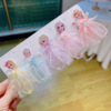 Children's hair accessory, cute hairgrip for princess with bow, “Frozen”