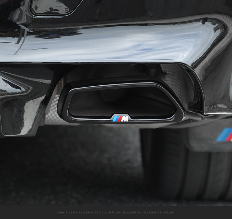 Suitable for Bmw 5 Series 7 Series 3 Series Tail Pipe Decoration Modification 525Li 6 Series Gtx3X5X7 Glossy Black Warrior Exhaust Pipe