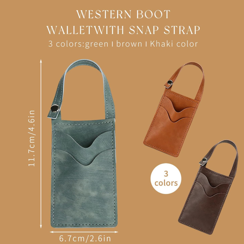 Cross-border new product: snap-closure Western-style coin purse, vintage cowboy-style portable Western-style coin purse and cardholder