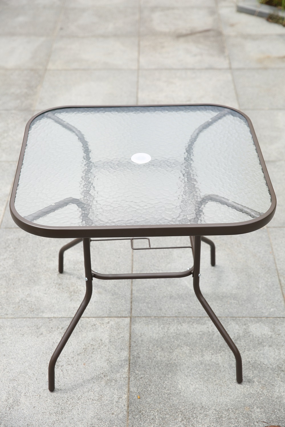 다크 브라운 워터 워크 스퀘어 테이블