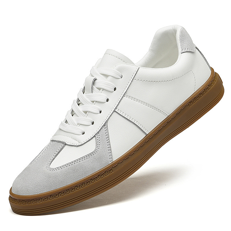 Top layer cowhide vintage German training shoes men's genuine leather reinforced stitching cowhide sole sports casual shoes men's trendy Top layer cowhide vintage German training shoes men's genuine leather reinforced stitching cowhide sole sports casual shoes men's trendy