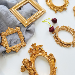 Mini Small Photo Frame Shooting Photo Props Vilia Style Relief Nail Art Earrings Internet Celebrity Decoration Jewelry Positioning Frame