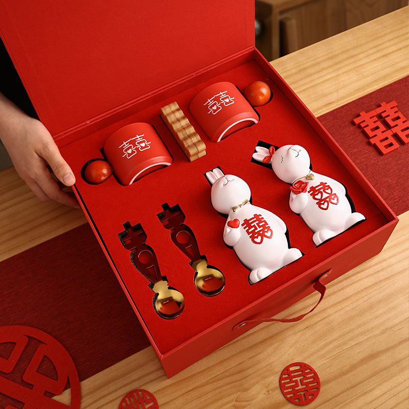 Bei Hanmei Creative Wedding Companion Gift For Thelyweds Girlfriends Engagement Wedding Return Gift Dowry Wedding Gift Set