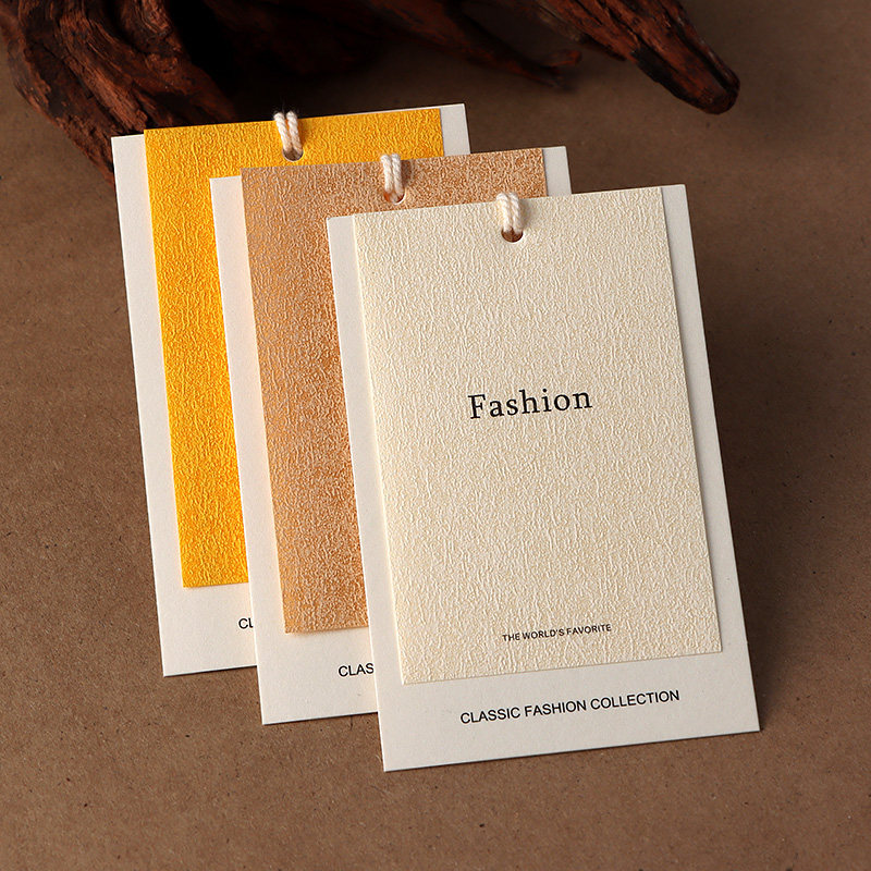 服装吊牌定制logo卡片标签印刷女装男装童装内衣衣服吊牌价格标签