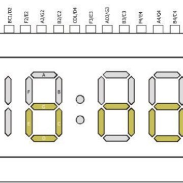 DL2098:3V带冷光三位半手表IC