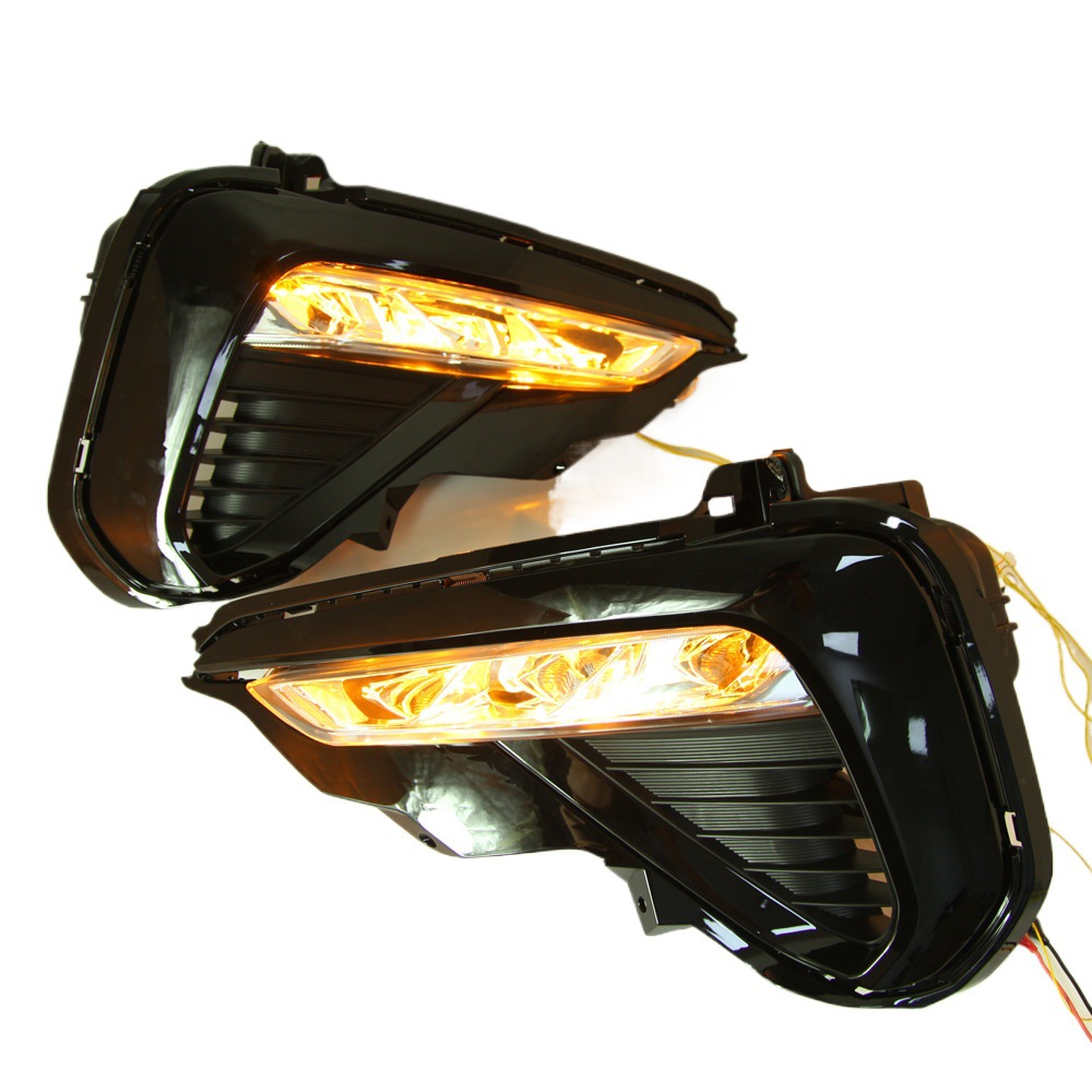 Aplicable a la luz de marcha diurna Kia K5 2020 luz blanca con luz amarilla dirección Luz de marcha diurna luz antiniebla