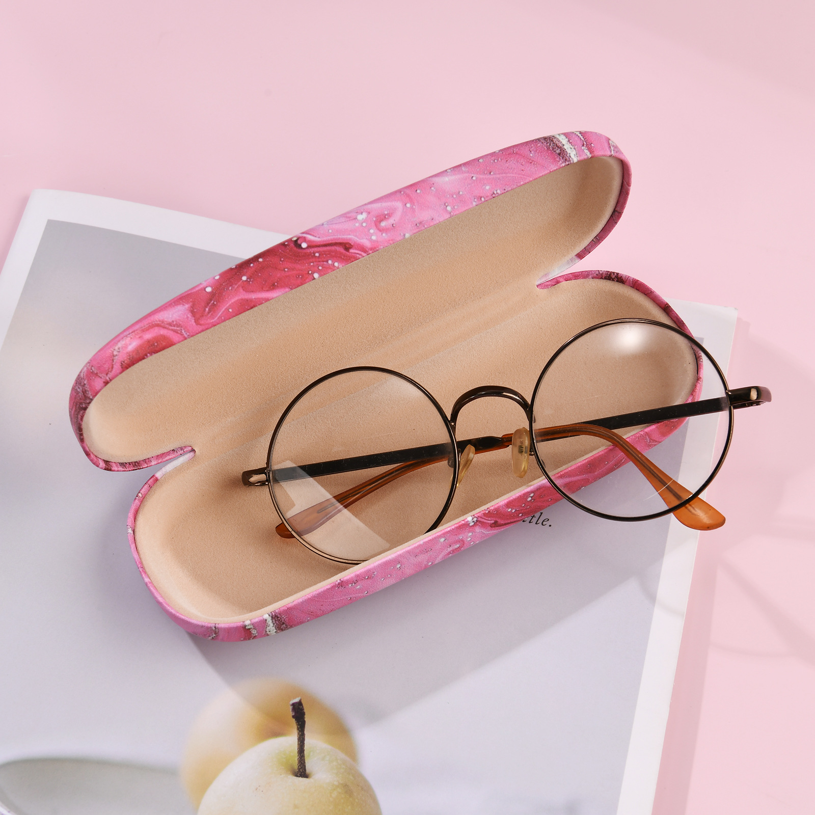 Unisex Gender Simple Style Artistic Colorful Waves PU Unisex Glasses Case