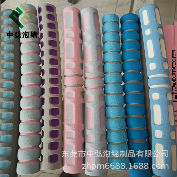 发泡彩色NBR橡塑海绵管研磨异形黑色NBR手把套实心橡塑发泡条现货