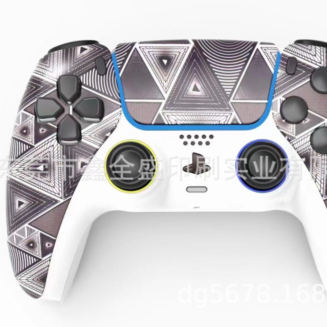 游戏机手柄迷彩水转印加工游戏手柄保护套PS3水披覆喷油丝印工厂
