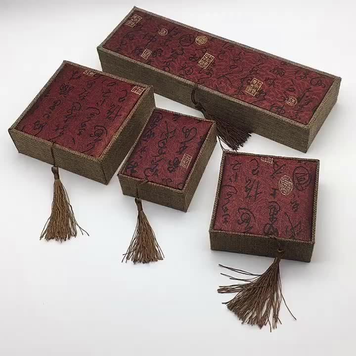 Caja de embalaje de joyería de papel kraft caja de regalo de alta calidad anillo flotante pendientes collar pulsera joyería joyería joyería