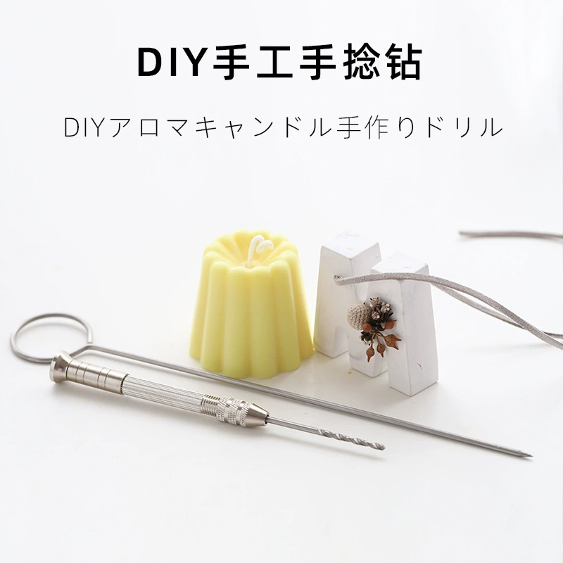 DIY ароматическая свеча пробойник игла гипсовая пробойник инструмент свеча ручной работы дрель с двумя сверлами