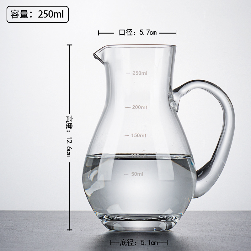 Divisor de vino blanco de vidrio grueso, jarra de vino, olla pequeña para uso doméstico, vino extranjero, vino tinto, decantador de vino, 500ml