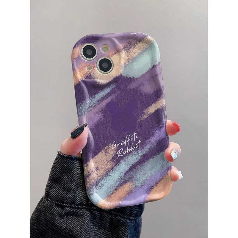 パープル落書き Huawei 社 P70 携帯電話ケース NOVA12 クリーム MATE60 かわいい MAGIC7 Honor X60|undefined