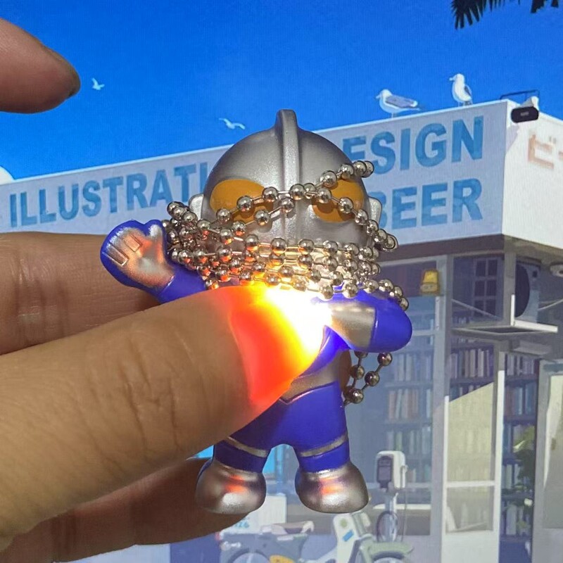 Glowing and Sounding Iloveyou Concave and Convex Man Small Gift Keychain Kidsren's Sweater Necklace Pendant Valentine's Day Gift