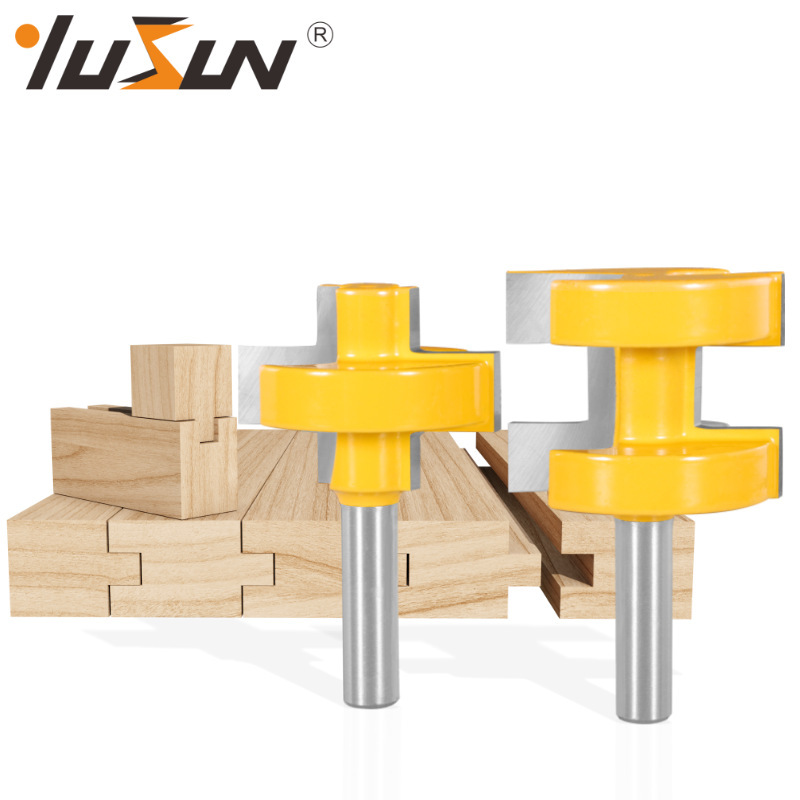 Yusheng square tooth mortise and tenon cutter 2-piece woodworking milling cutter plank cutter floor cutter plank cutter plank cutter plank cutter concave-convex cutter 38mm cutter