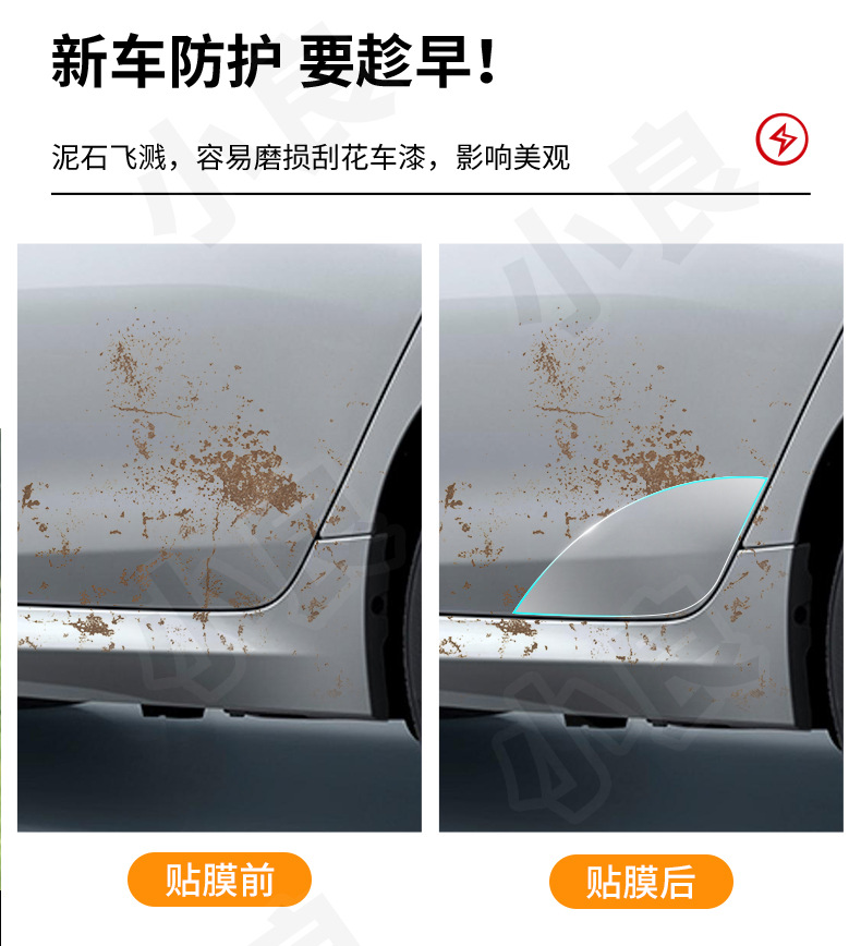 Car Door Protective Film TPU Anti-Scratch For Corolla Cross