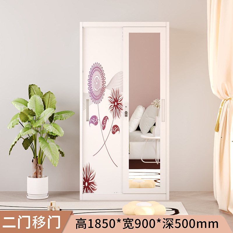 Asia oriental más vendido armario de impresión transfronterizo casillero para el hogar puerta corredera armario de almacenamiento de dormitorio para niños fábrica de comercio exterior image 14