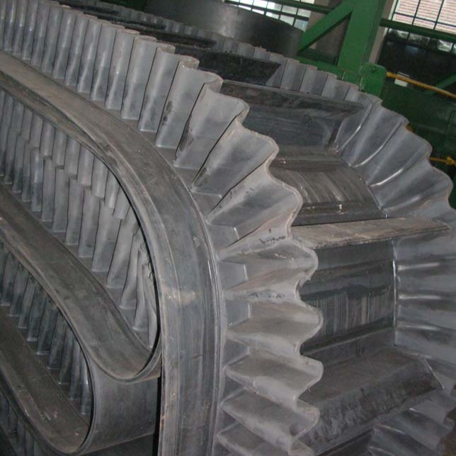 W型橡胶裙边带 波状挡边带裙边 S60-S300波状挡边输送带