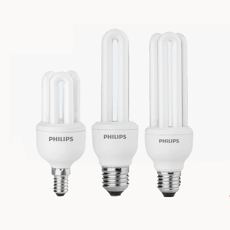 Энергосберегательная лампа Philips, настольная лампа, сверхяркий линейный свет, дневной свет, лампа, с резьбовым цоколем, 5Вт, 8Вт, 23Вт
