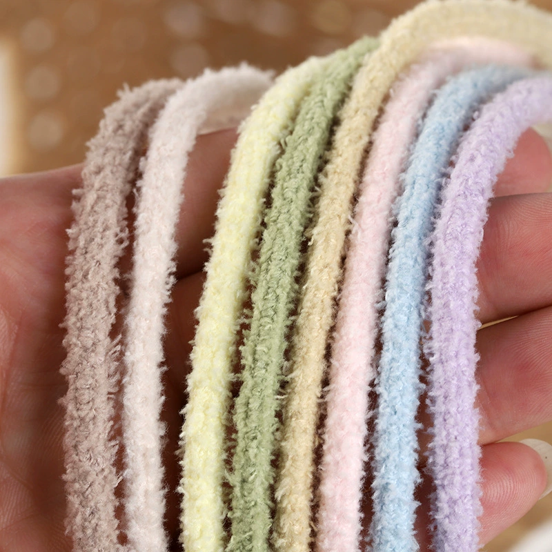 Плюшевая веревка для шнурков диаметром 6 мм в черно-белых цветах, подходит для парусиновой обуви 1970 года, кроссовок AF1 и ботинок Martin, одна пара.