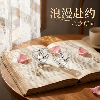 时尚简约爱心耳钉气质高级感心形耳环小巧百搭甜美耳饰厂家直销