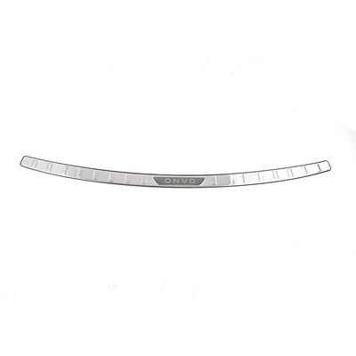 L90 Stainless Steel Threshold Strips | Dekorativ pedal başlıqları - rear-guard-1-piece-external-stainless-steel-silver-titanium-brushed-suitable-for-2025-ledao-l90