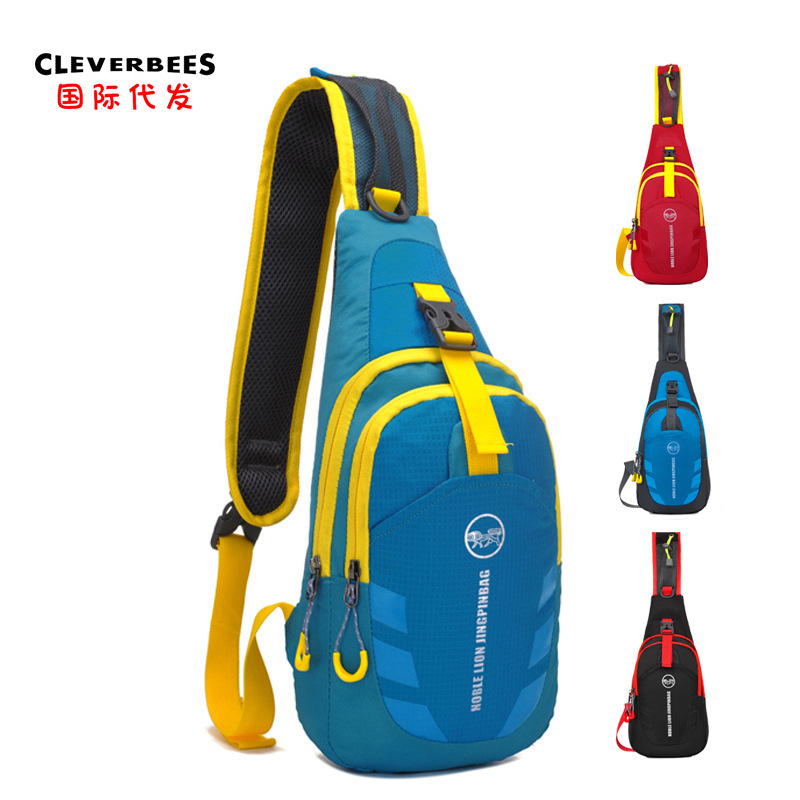 跨境韩版潮胸包新款多功能女士尼龙户外斜挎包男女休闲单肩小背包|ms