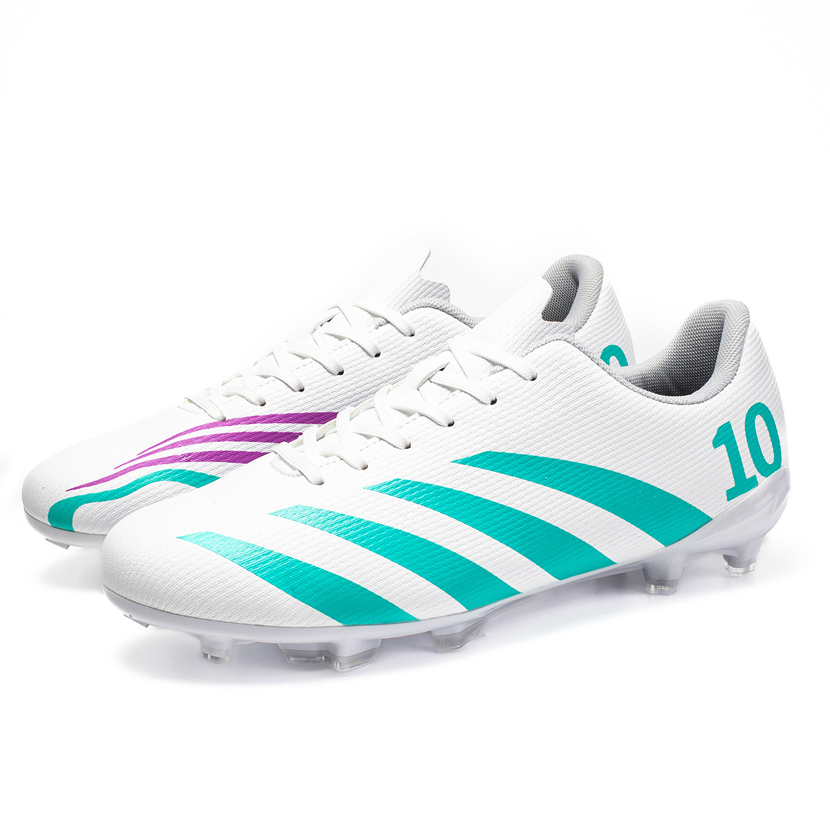 Nuevos zapatos de entrenamiento de clavos largos transfronterizos, zapatos deportivos juveniles, zapatos de fútbol antideslizantes para hombres y mujeres, zapatos de fútbol