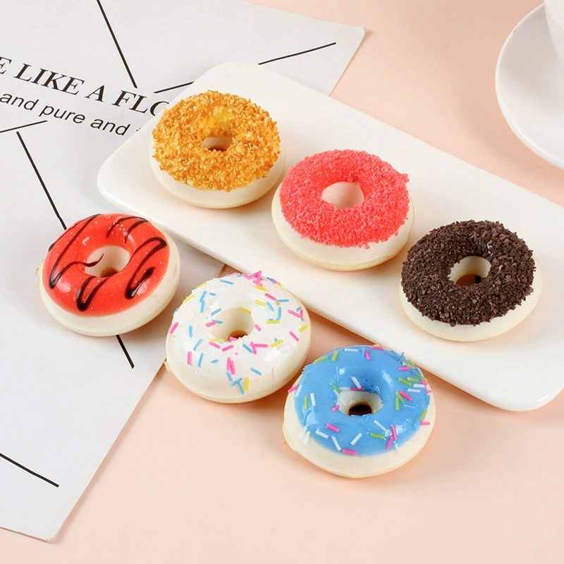 Полиуретановая реалистичная пончограф donut, маленький холодильник-десерт магнит, 5 см